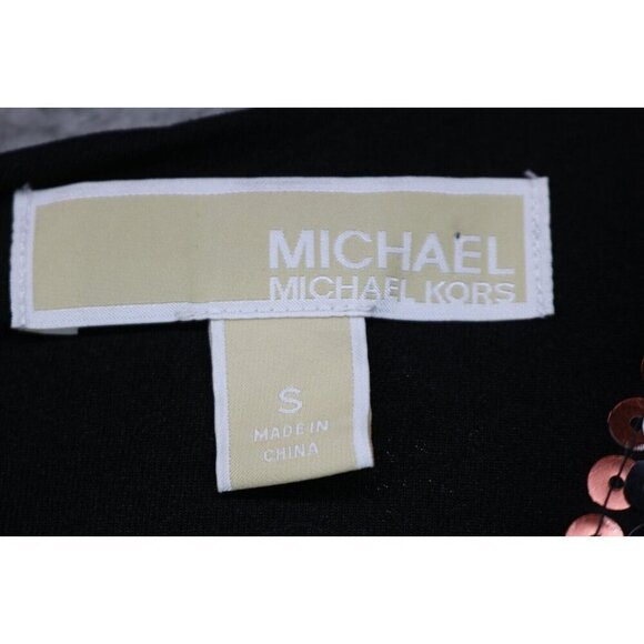 Michael Kors Allover Sequins Jumpsuit-Size Small-Pockets-Evening-Party-Belted - Picture 7 of 13